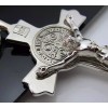 European LARGE 3" CROSS pendant 925 STERLING SILVER 4 MM