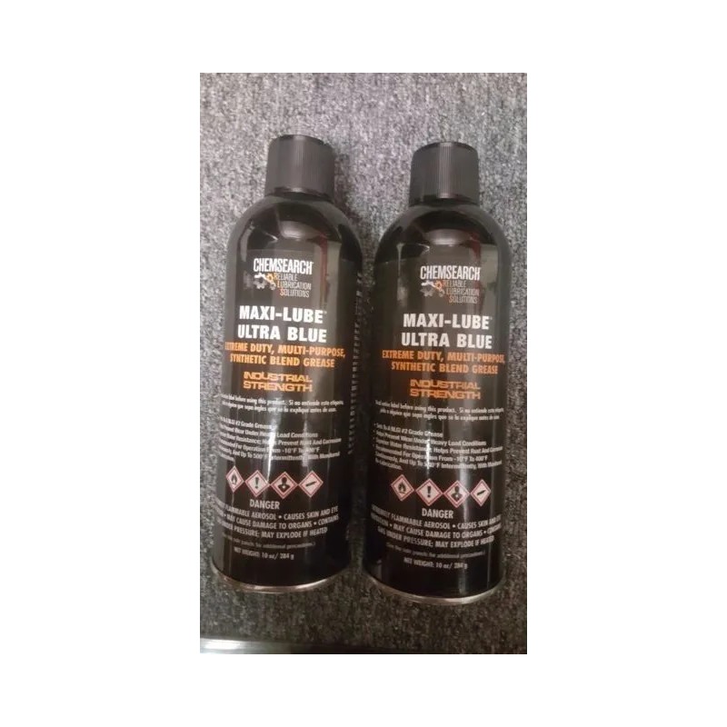 Chemsearch (2) 10oz Chemsearch Maxi-Lube Ultra Blue Extreme Synthetic Blend