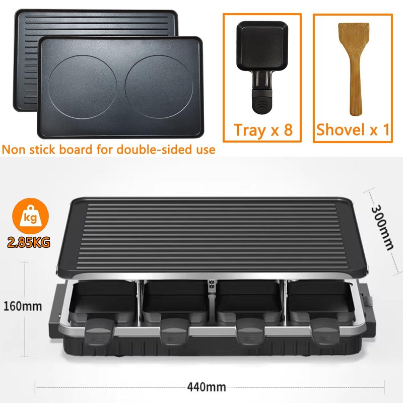 Electric Korean BBQ Indoor Grill Table Smokeless Portable Griddle Raclette