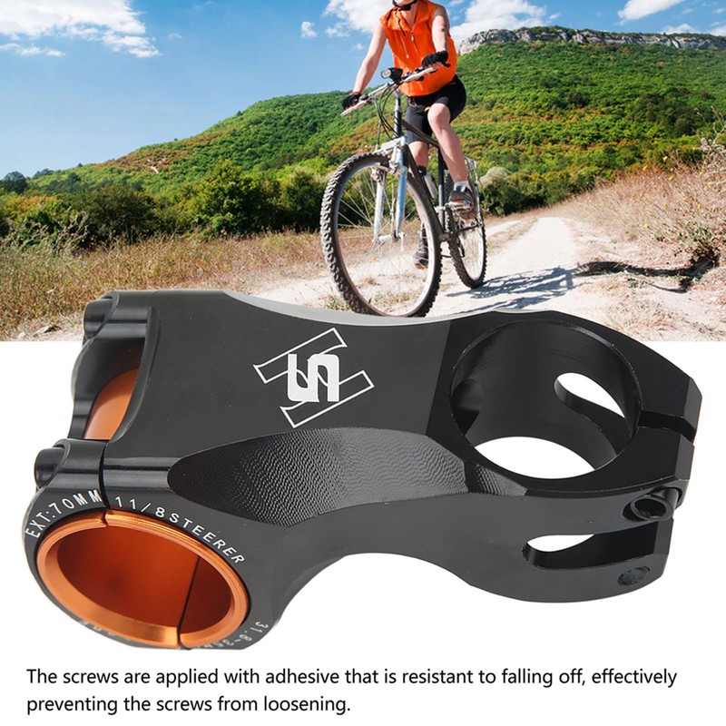 Bicycle Stem Bike Riser 70MM Ultra Light ‑17 Degree for