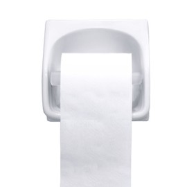 Shappy 4 Pcs Universal Toilet Paper Holder Replacement Rod Spring Loaded Plastic Retractable Paper Replacement Rod Toilet Tissue Roll Holder Insert for Bathroom Home Fixture Accessories Chrome(White)