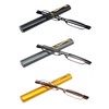 Mini Slim Pen Reading Glasses with Portable Clip Case Small