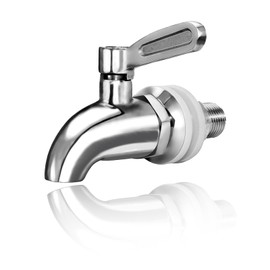 RAKDSYMC Beverage Dispenser Replacement Spigot，Polished Finished，Stainless Steel Water Dispenser Replacement Faucet，Can be used for Beer Barrels, Beverage Barrels
