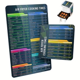 Air Fryer Magnet Cheat Sheet Your Ultimate Cooking Times And Temperature Guide! This Air Fryer Cooking Chart Makes Perfect Meals Easy. Grab This Air Fryer Cheat Sheet Chart For Fast, Vegetables & Meat