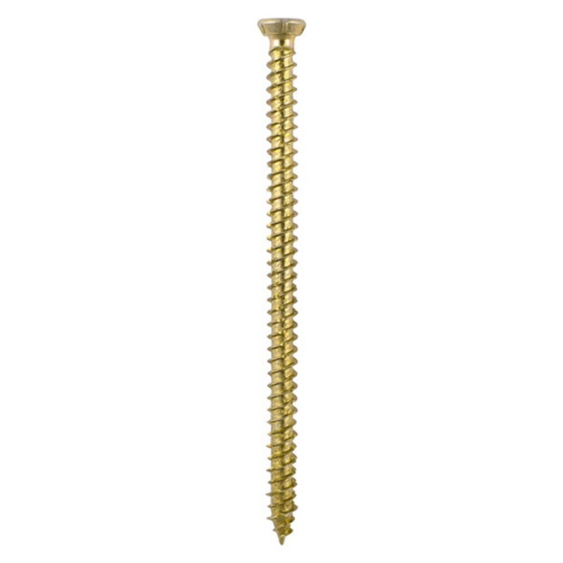 TIMCO Concrete Screws Flat Countersunk - Yellow - 7.5 x