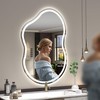SMIROR Irregular Led Bathroom Mirror 20x 32 inch, Cloud Lighted