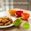 MIJOMA Set of 4 Dip Bowls with Clip Practical and
