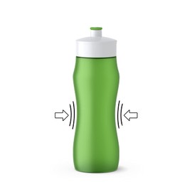 Emsa GmbH 518088 Squeeze Bottle 0, 6l Green, Polyethylene, Green, 6.5 x 6.5 x 21.9 cm