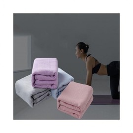 LuminaD Non-Slip Yoga Mat Towel for Training & Home Workouts Purple