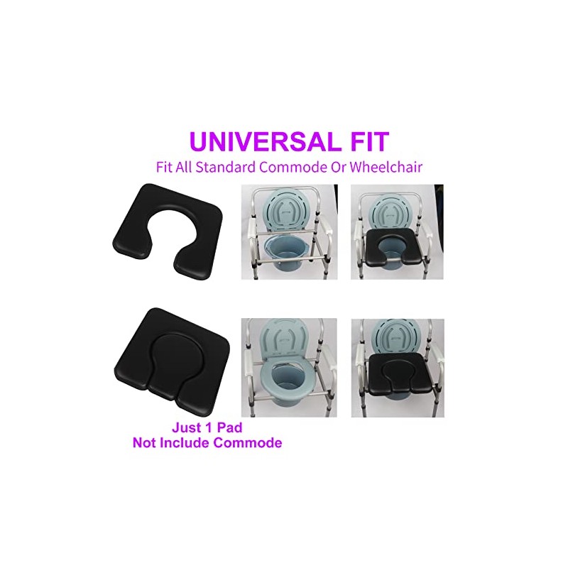 Commode Seat Cushion, Super Soft Sponge Padded Commode Chair Seat
