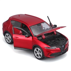 BBURAGO Alfa Romeo Tonale - Modellino Realistico Auto in Scala 1:24, Replica Diecast con Portiere e Cofano Apribili, Licenza Ufficiale Alfa Romeo, Età Consigliata 3+ Anni