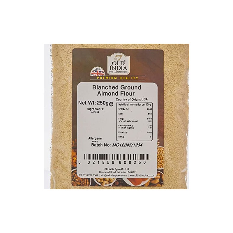 Old India Blanched Ground Almond Flour 250g