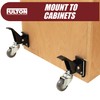 Workbench Caster kit 4 Heavy Duty Retractable Casters with 4