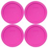Pyrex 7201-PC 4 Cup Pink Food Storage Replacement Lids (4-Pack)