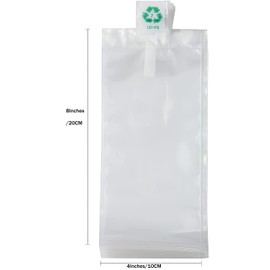 Miupoo Packaging Air Bags,Clear Plastic Inflatable Air Packaging Protector Bag with Free Pump Cushion,Air Inflatable Cushion Blocking Packaging Bag,10x20cm/4x8 Inches,50 Pieces
