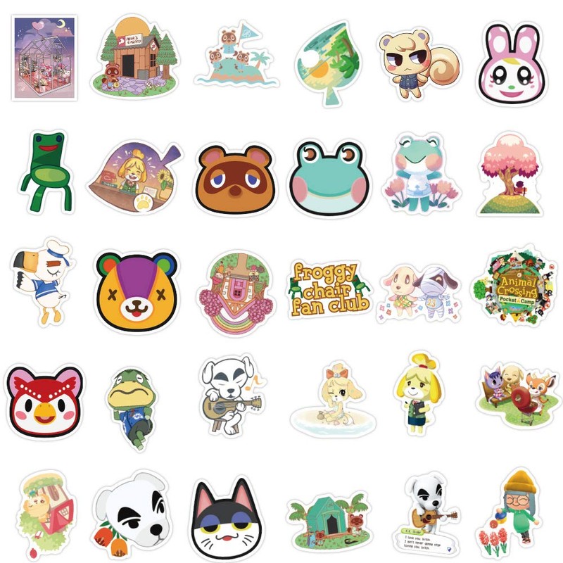 Animal Crossing Stickers 100 Pcs for Laptop, Bumper, Water Bottles,