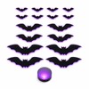 36-Piece LED 3D Halloween Bat Wall Decorations – Light-Up Flying