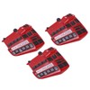 3Pcs Bus Fridge Magnet Red Bus Design Bright Colors Magnetic