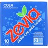 Zevia Zero Calorie Soda, Cola, 12 oz, (10 Pack)