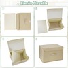 Homsorout Pack of 2 Storage Boxes with Lid, Foldable Storage