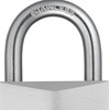 ABUS 28636 Stainless Steel Shackle Brass Padlock with 7341 Reversible
