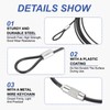 PATIKIL 12 Inch Safety Cable Lock, 4 Pack 0.08 Diameter