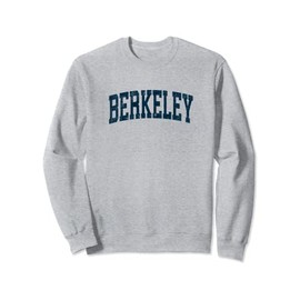 Berkeley California CA Vintage Athletic Sports Navy Design Sweatshirt