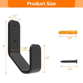 Appacare 4 PCS Metal Keyboard Wall Hanger with Adhesive & Screw in, for Gaming Mechanical Keyboards, Devices Thickness < 3cm