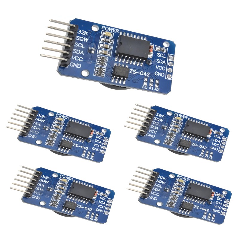 PAMEENCOS 5Pcs DS3231 AT24C32 IIC RTC Clock Module High Precision