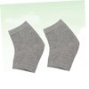 Beavorty Moisturizing Gel Heel Socks Open Toe Socks for Cracked