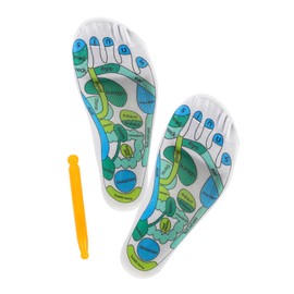 BIUDECO 1 Pair Acupressure Massage Socks for Women Household Reflexology Socks with Foot Diagrams Comfortable Seamless Design for Relaxation Daily Wear Breathable for Enhanced Foot