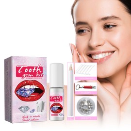 POWWA Tooth Gem Kit, DIY Tooth Gem Kit, Fashionable Removable Tooth Ornaments, Tooth Crystal Decoration for Tooth Decor