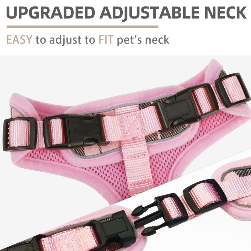 PUPTECK Soft Mesh Dog Harness and Leash Set Pet Puppy