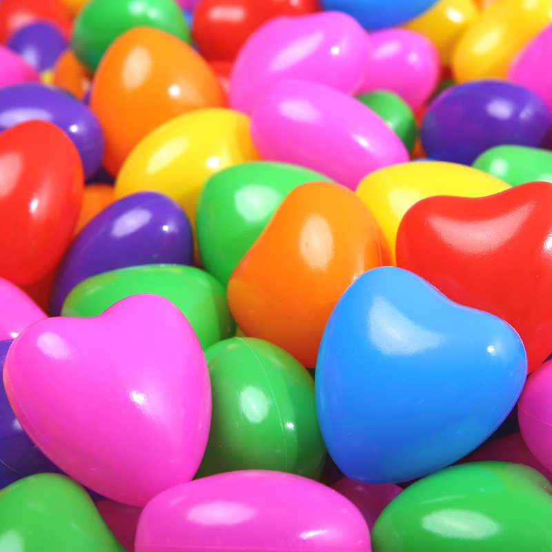 TRENDPLAY Heart Ball Pit Balls Shape - Non-Toxic Plastic Ball