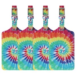 4 Pack Luggage Tag for Suitcases TSA Approved, Leather Suitcase Tags Identifiers, Cute Bag Name Travel Tags ID Labels for Women Men Cruise Airport Luggage Travel Essentials by Sodsay