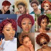 Yiifiulyn Short Pixie Cut Human Hair Wig for Black Women,