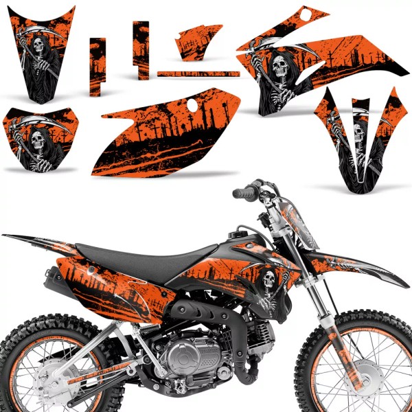 WD Graphics Decals Stickers + # Plates For Yamaha TTR110