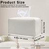 Hapforever 1PC Extra Large Rectangle Tissue Box Cover, PU Leather