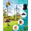 Bird Feeder Pole Squirrel Proof, 92 Inch Heavy Duty Bird