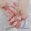 ❣️ Pink pixie handmade nail tip ✨ - Short straight