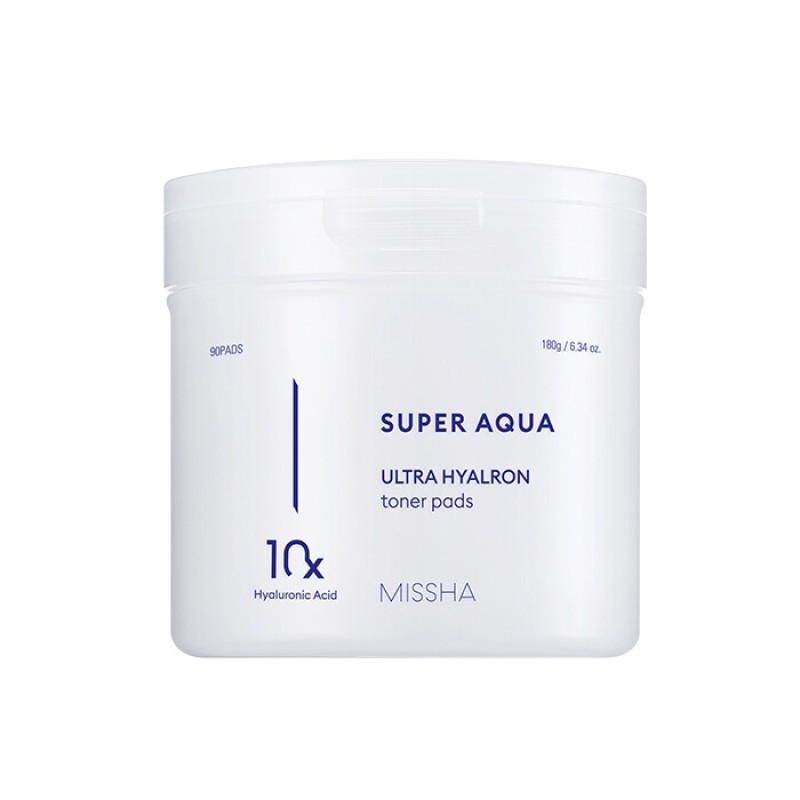 Super Aqua Ultra Hyaluronic Cooling Toner Pad 180g / 수퍼아쿠아