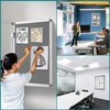 Magula Enclosed Bulletin Board Tamper-Proof Dispaly Case, Aluminium Frame, Shatter