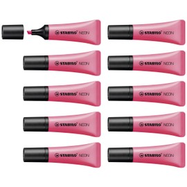 Highlighter - STABILO NEON - Box of 10 - Pink