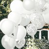 DazzJoy Balloons White, Pack of 10 Metallic White Balloons Wedding