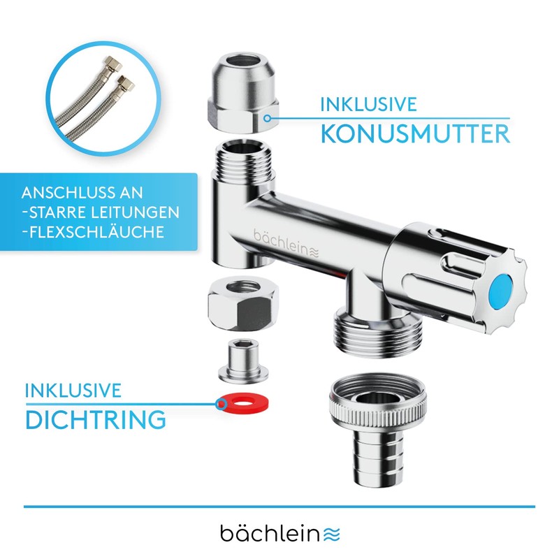 Bächlein Universal Auxiliary Valve - Eckfix Device Valve Made of