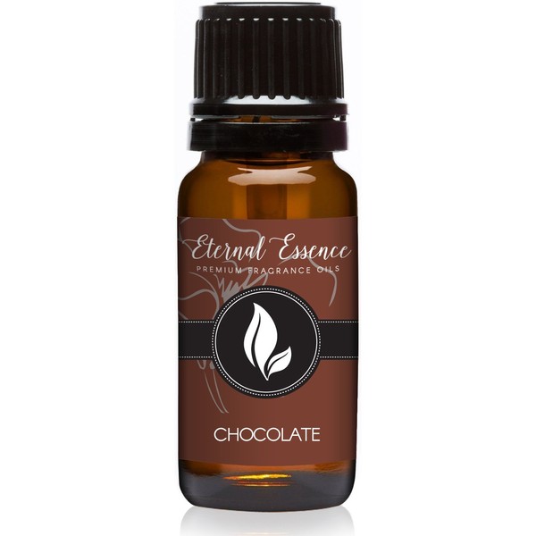 Eternal Essence Oils Chocolate Premium Grade Fragrance Oil - Vegan Fragrance Oil in Safe Amber Glass - All Phthalate Free Scented Oil Perfect for Candles, Soaps, Air Fresheners and More (10 ml)
