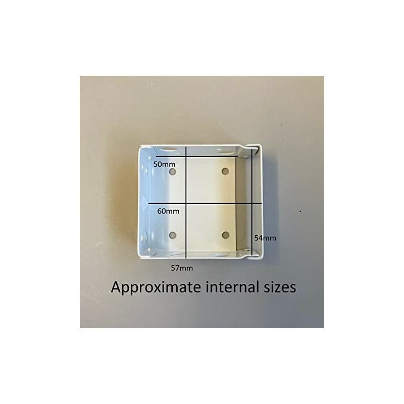 Pair of Square Type Box Brackets for 50mm Venetian/Wood Blind