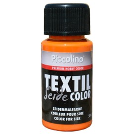 Iron-On Silk Paint Yellow/Orange 50 ml - Silk Colour Piccolino for Painting - High-Quality Textile Paint for Silk