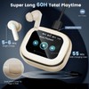 QJF Wireless Earbuds with Smart Touch Screen Bluetooth in-Ear Headphones