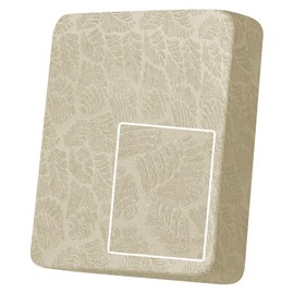 MAXIJIN Stretch Sofa Seat Cushion Cover Jacquard Sofa Seat Cover Non-Slip Couch Seat Slipcover Protector Replacement for Individual Cushion with Elastic Bottom (Beige, 1 Seater)